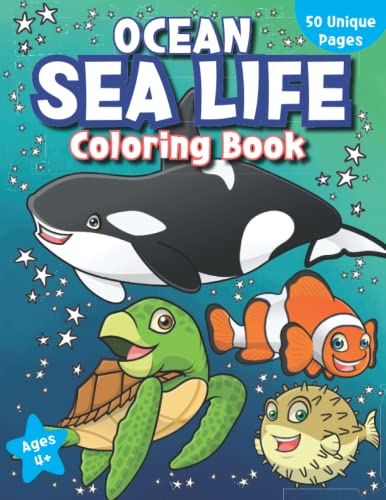 Image:  Ocean Sea Life Coloring Book