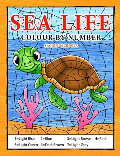 Image: Sea Life Colour By Number