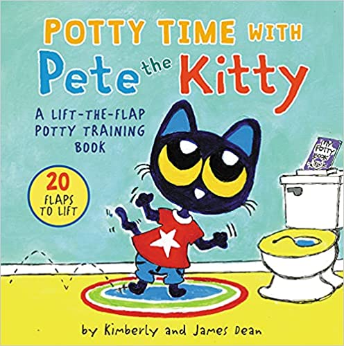 Potty Time with Pete the Kitty by James Dean (Author, Illustrator), Kimberly Dean (Author).Best book for kids about cat on potty trainnng