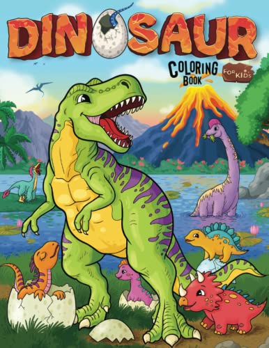 Image: Dinosaur Coloring Book for Kids by KidzNest Press (Author)