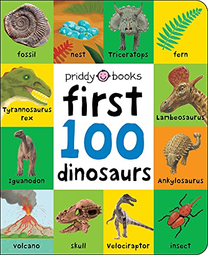 First 100: First 100 Dinosaurs (Best dinosaur word book for 4 years old) by Roger Priddy (Author) 