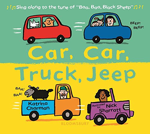 Car, Car, Truck, Jeep. Board books with rhymes for 1 year olds