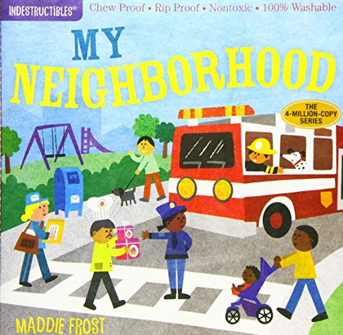 Opposites books- Early learning books for 1 year olds.My Neighborhood by Maddie Frost (Illustrator), Amy Pixton (Draft Writer)
