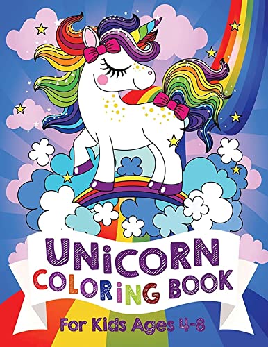 Unicorn Coloring Book (Best seller In Travel Game Books- Coloring books for 5 year olds)