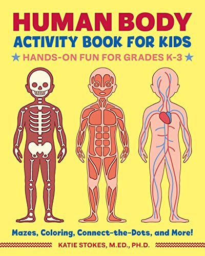 Human Body Activity Book for Kids. Best Human Body Books for 5 Year Olds