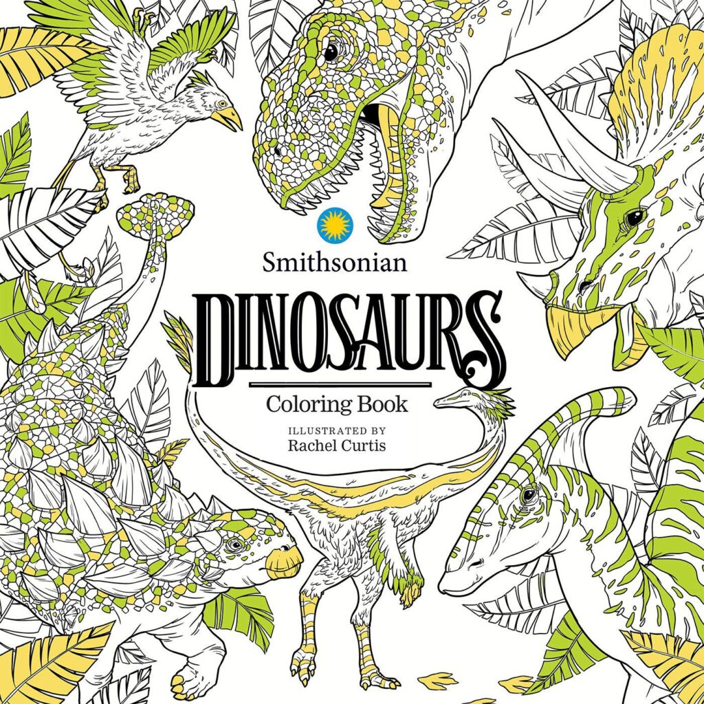 Dinosaurs: A Smithsonian Coloring Book by Smithsonian Institution (Creator), Rachel Curtis (Illustrator)