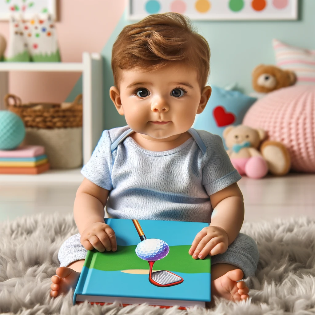 cover photo for baby golf book